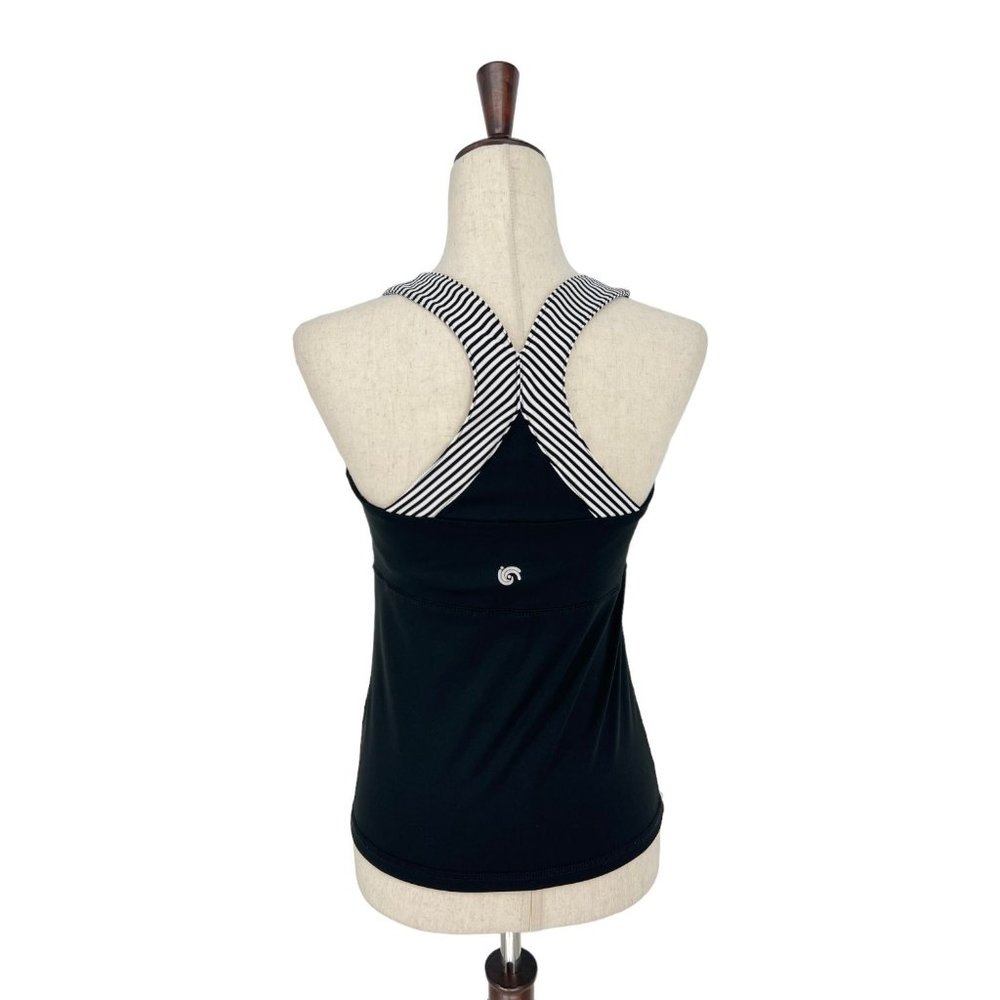 Inmotion Racerback Striped V-neck Workout Tank | Small - Picture 2 of 7